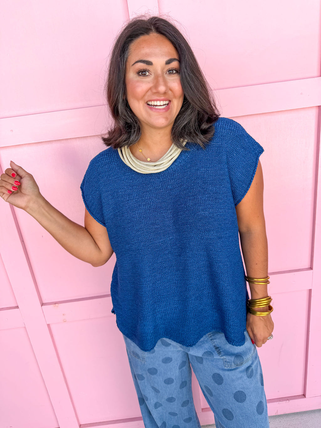 Sweet As You Top - Navy