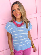 Stripe State Of Mind Top - Blue
