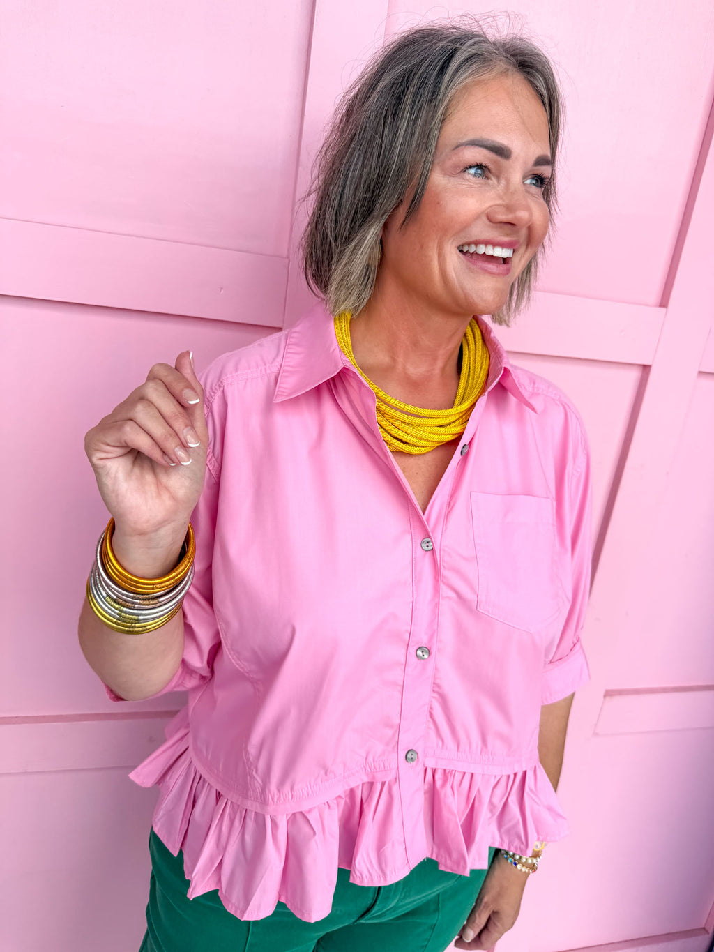 Ruffle & Ready Top - Pink