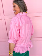 Ruffle & Ready Top - Pink