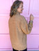 Jincy's Women's Boutique Winter Styles Holiday Brown Turtleneck with Sequins