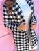 Briarwood Tweed Coat Black & White button front has pockets dressy womens jincy's 