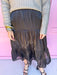 Jincy's Women's Boutique Winter Styles Holiday Black Tiered Skirt