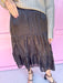 Jincy's Women's Boutique Winter Styles Holiday Black Tiered Skirt