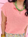 womens boutique vneck drop sleeve lightweight sweater coral jincy's