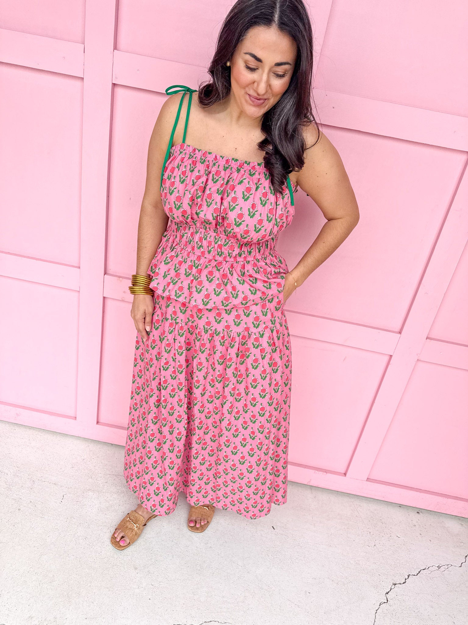Jincy's Women's Boutique Spring Styles Pink floral two piece set