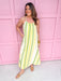 Jincy's Women's Boutique Spring Styles Lime & Yellow Aztec Print Midi Maxi Dress