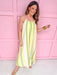 Jincy's Women's Boutique Spring Styles Lime & Yellow Aztec Print Midi Maxi Dress