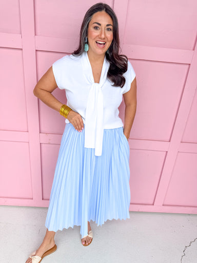 womens boutique top ivory tie short sleeve spring top jincy's