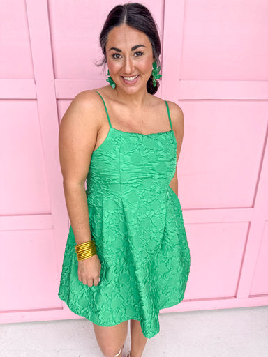 womens boutique green textured mini has pockets jincy's