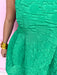 womens boutique green textured mini has pockets jincy's