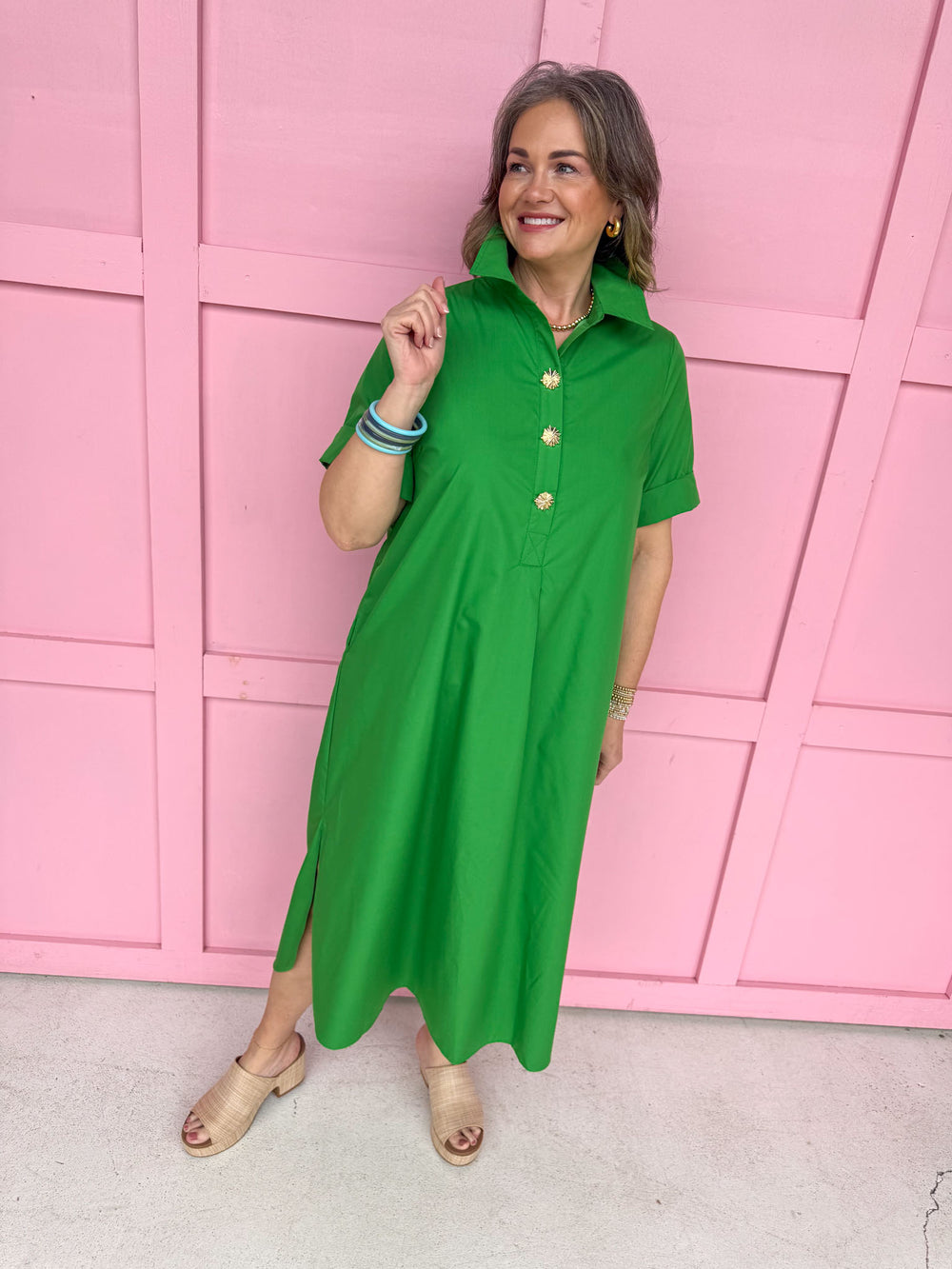 Picture Perfect Dress - Green