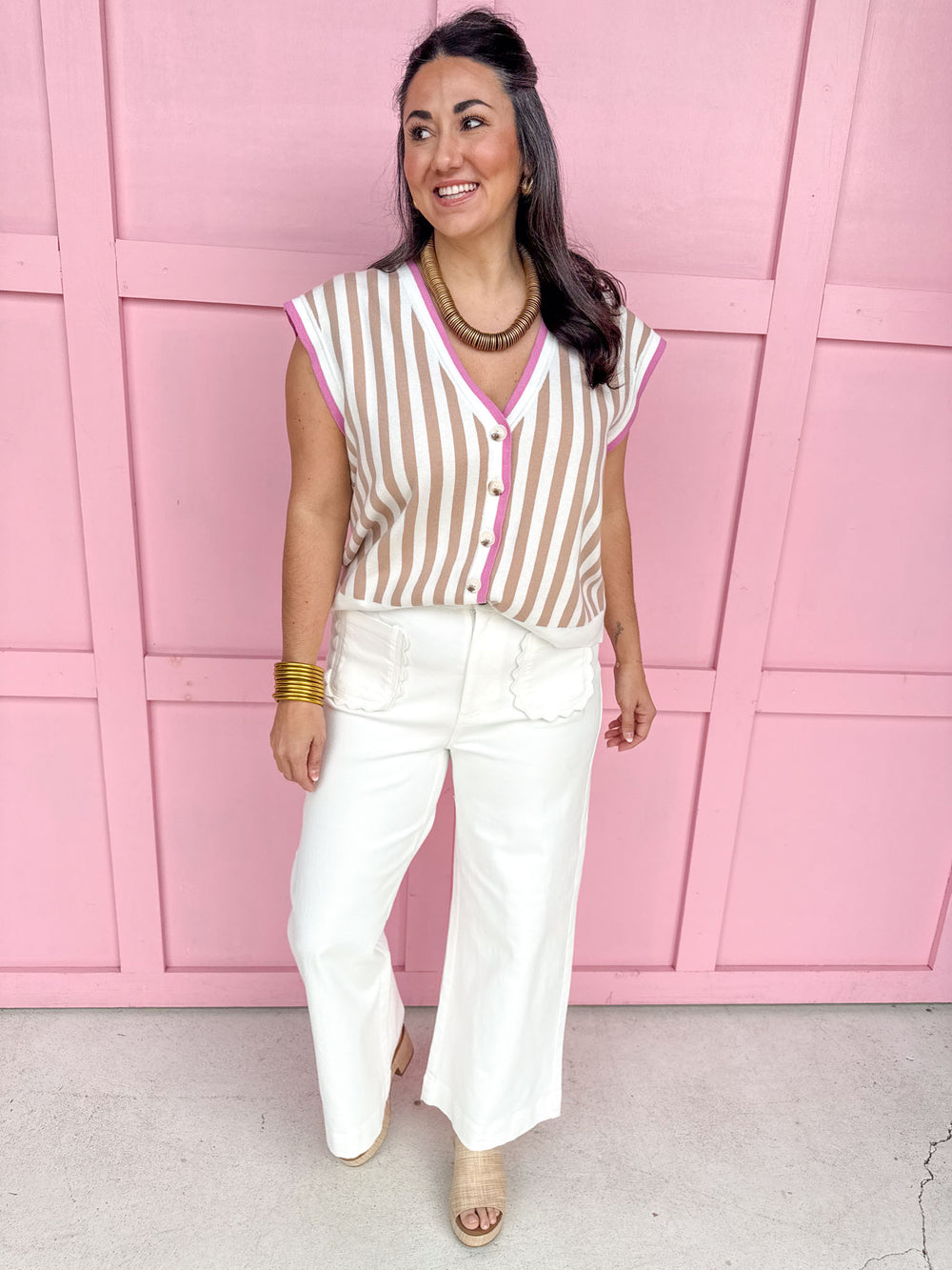 Striped Haven Sweater Vest