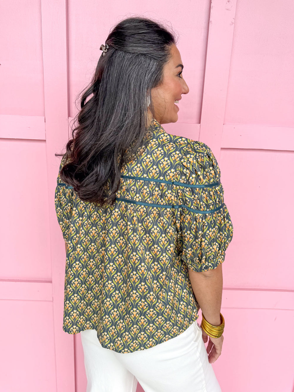 Blooms On Repeat Top