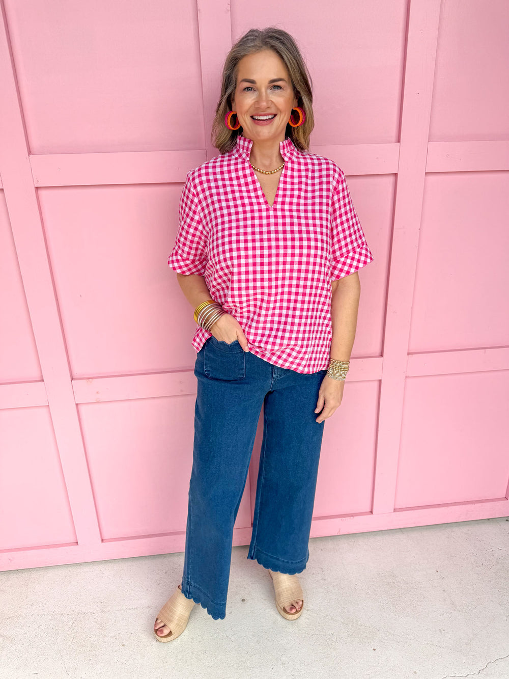 Sweet & Charming Top - Hot Pink