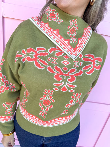 Jincy's Women's Boutique Duck & Camo Plus Size olive coral white cowlneck