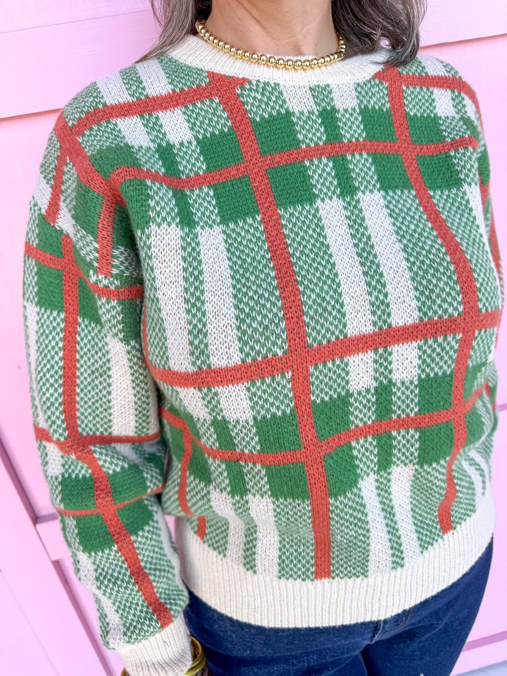 Jincy's Women's Boutique Duck & Camo Plus Size plaid green cream orange 