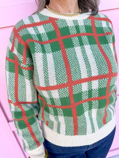 Jincy's Women's Boutique Duck & Camo Plus Size plaid green cream orange 