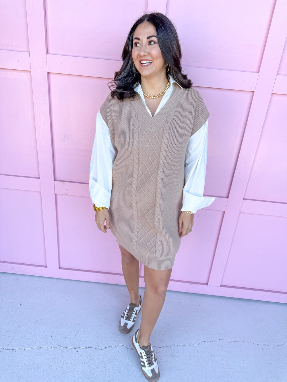 Jincy's Women's Boutique Duck & Camo Sweater vest shirt dress