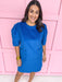 Jincy's Women's Boutique Kind Energy Dress Blue Corduroy Dress