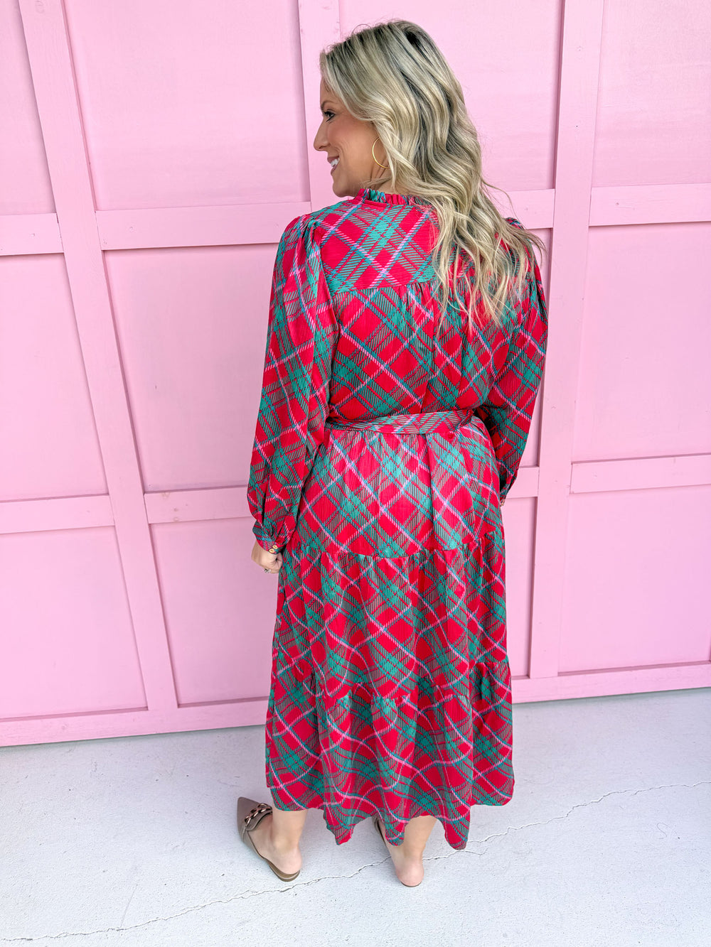 Jincy's Women's Boutique Mary Square Gracelyn Dress Plaid About You Plus Size