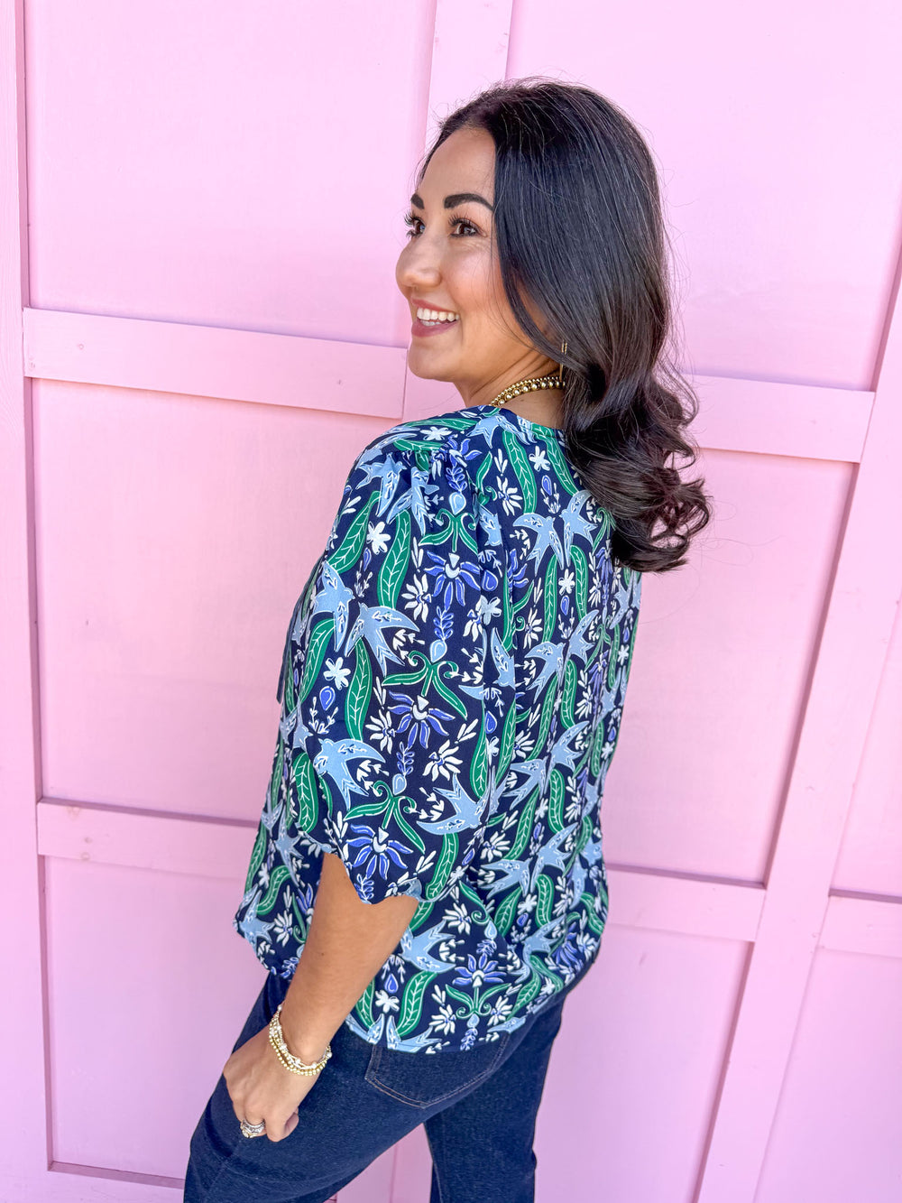 Jincy's Women's Boutique Mary Square Ren Top Gossamer Wings Plus Size