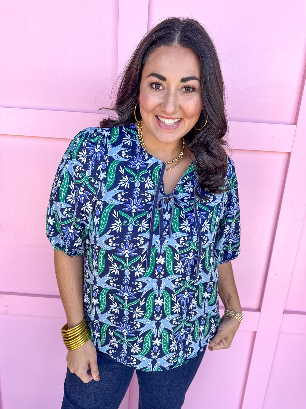 Jincy's Women's Boutique Mary Square Ren Top Gossamer Wings Plus Size