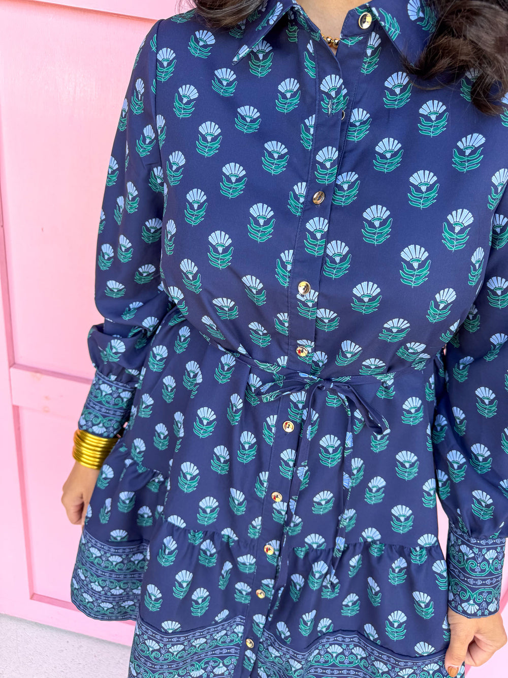 Jincy's Women's Boutique Mary Square Maya Dress Floral Foulard Plus Size