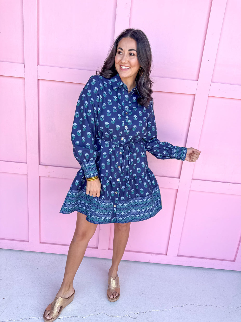 Jincy's Women's Boutique Mary Square Maya Dress Floral Foulard Plus Size