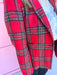 Jincy's Women's Boutique Festive Feeling Jacket Red Plaid Blazer Plus Size
