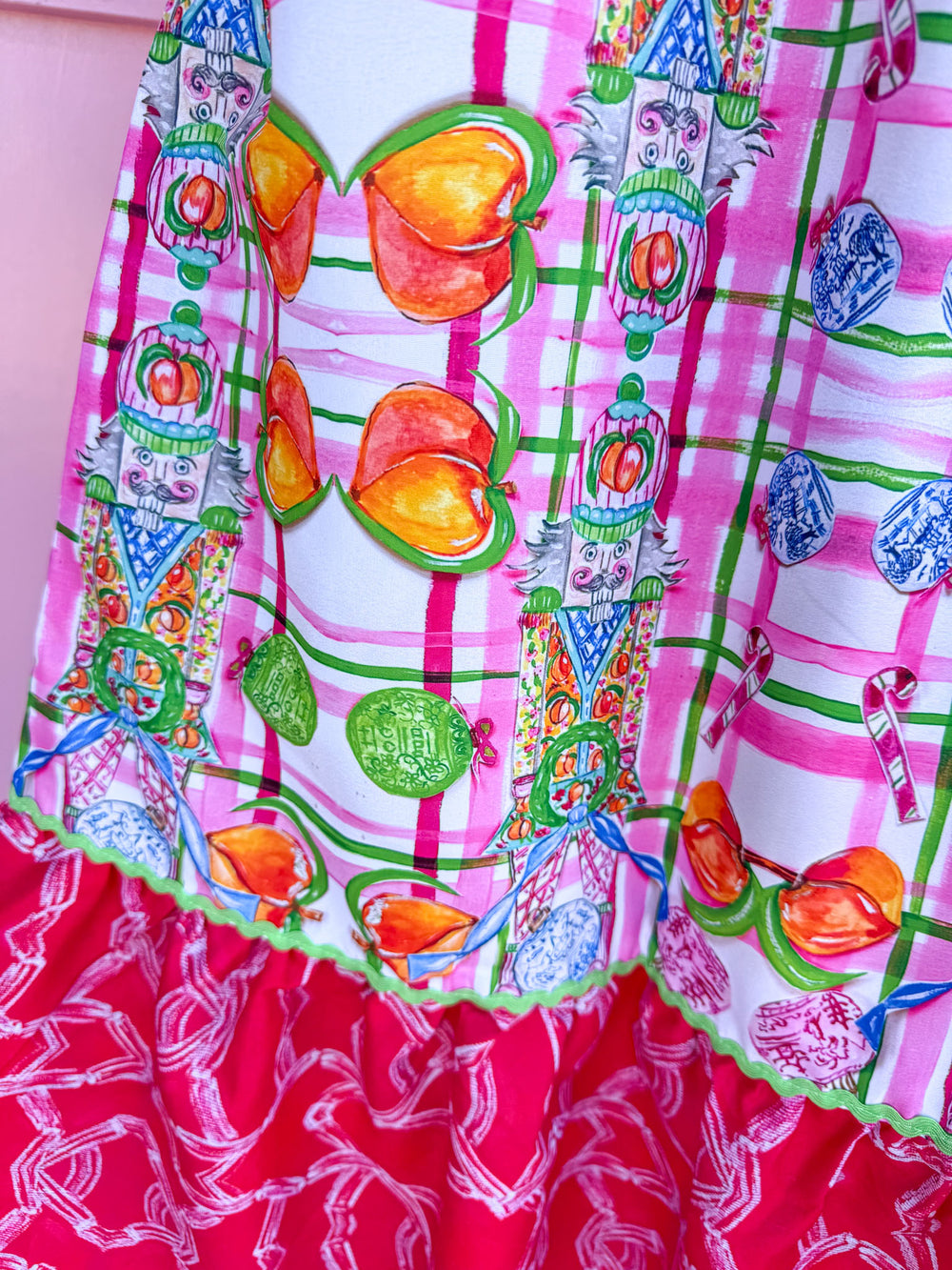 Jincy's Women's Boutique Christmas Ornament & Nutcracker Skirt Plus Size