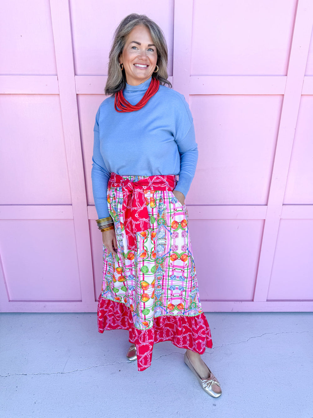 Jincy's Women's Boutique Christmas Ornament & Nutcracker Skirt Plus Size