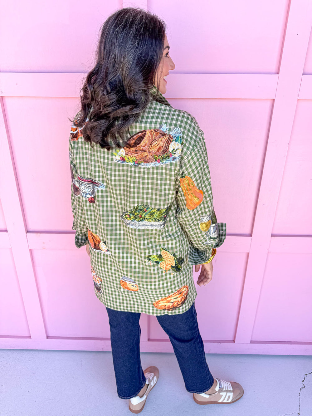 Jincy's Women's Boutique Queen of Sparkles thanksgiving button down dress