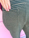 womens boutique tweed pants olive green cream color jincy's