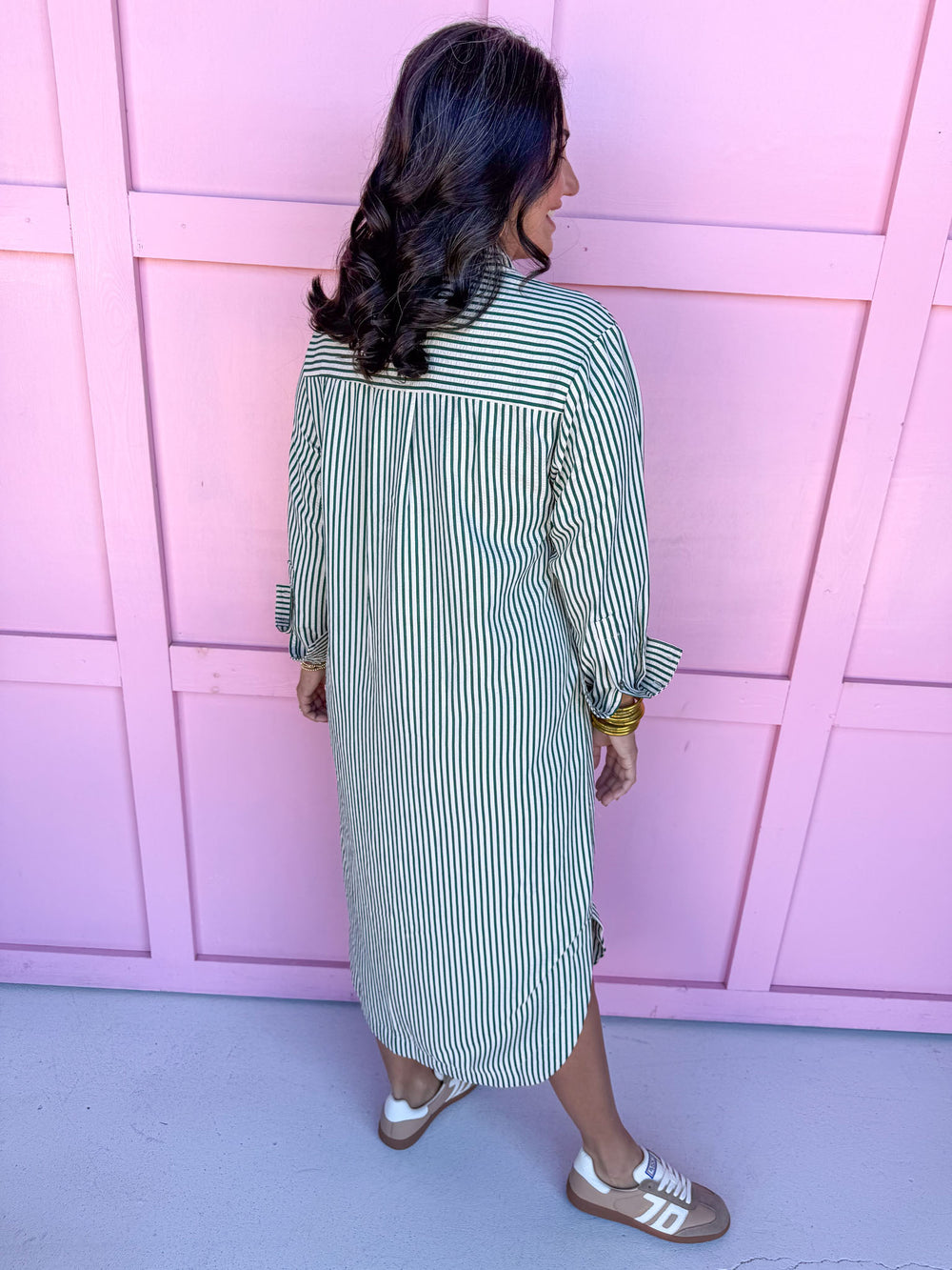 womens boutique dress striped oversized maxi pockets jincy's 