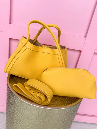 Jincy's Women's Boutique Chartreuse Handbag Pebble Leather