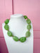 Jincy's Women's Boutique Green Chunky Beaded Acrylic Necklace