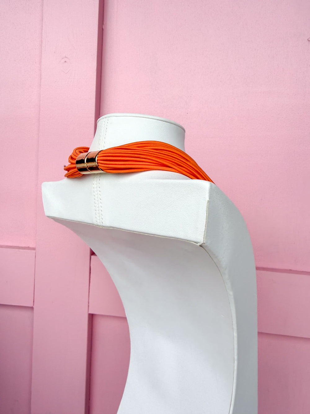 Stack It Up Necklace - Orange