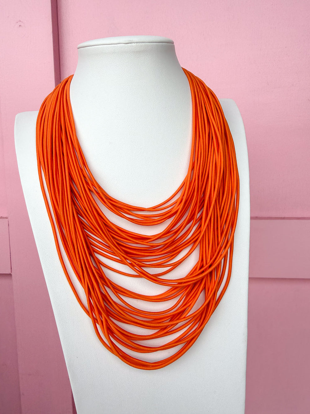 Stack It Up Necklace - Orange