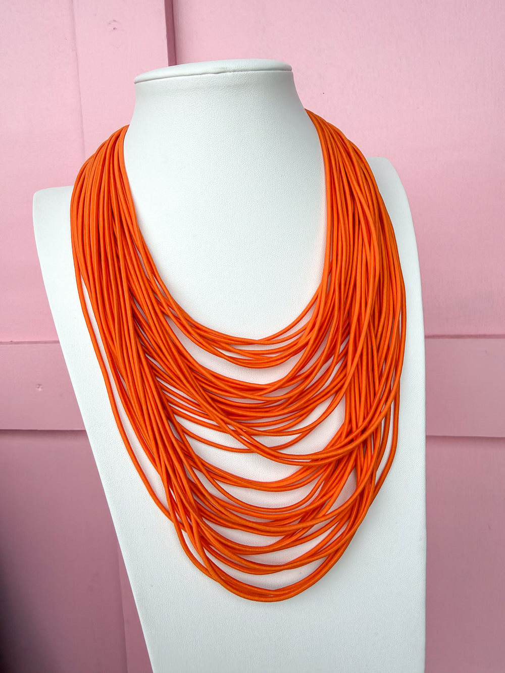 Stack It Up Necklace - Orange