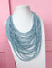 Jincy's Women's Boutique Sky Blue Layered Necklace