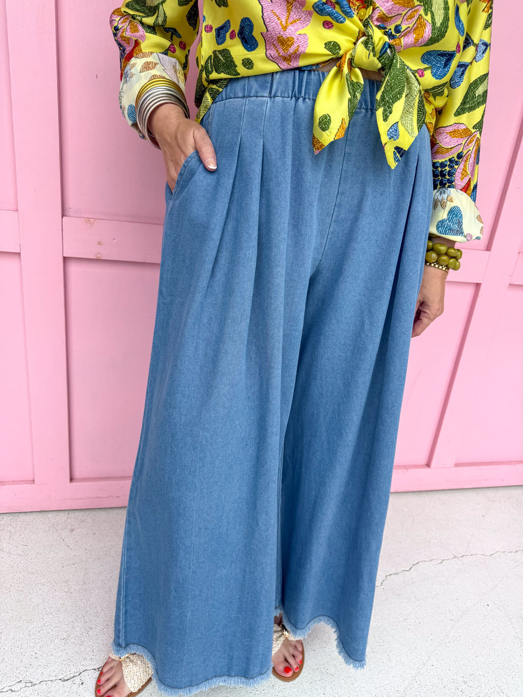 Chambray Charm Pants