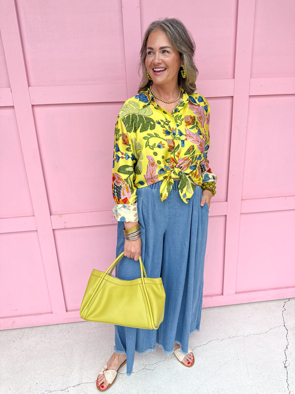 Chambray Charm Pants
