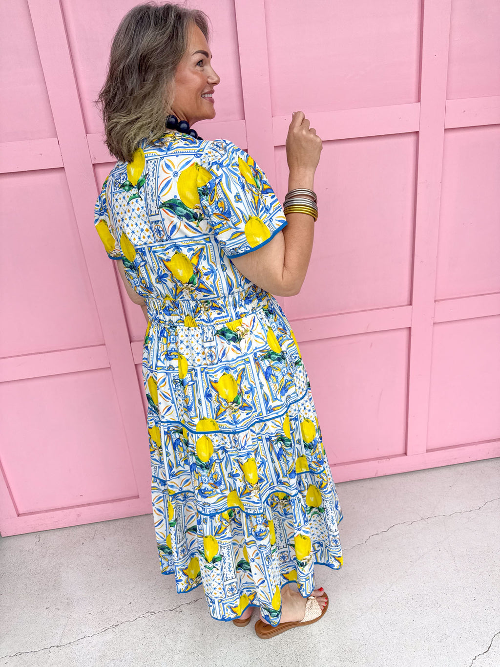 Summer In Citrus - Blue/Lemon