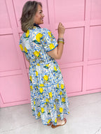 Summer In Citrus - Blue/Lemon