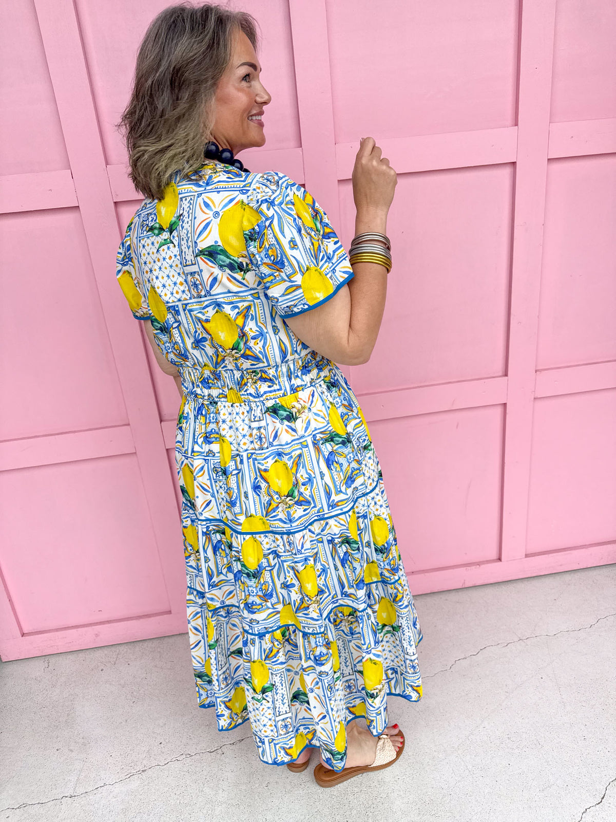 Summer In Citrus - Blue/Lemon