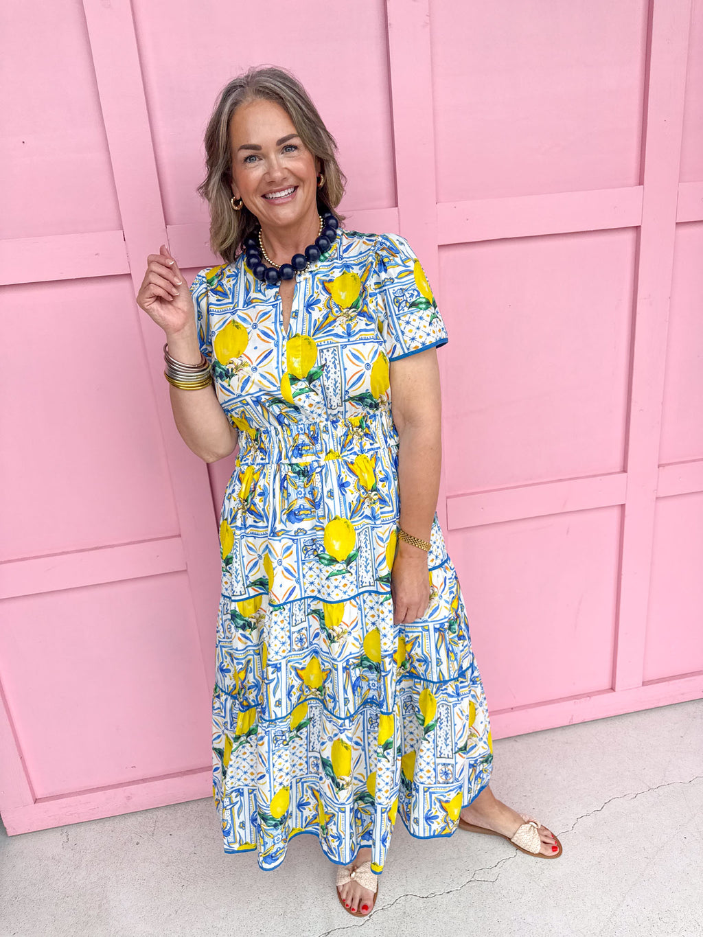 Summer In Citrus - Blue/Lemon