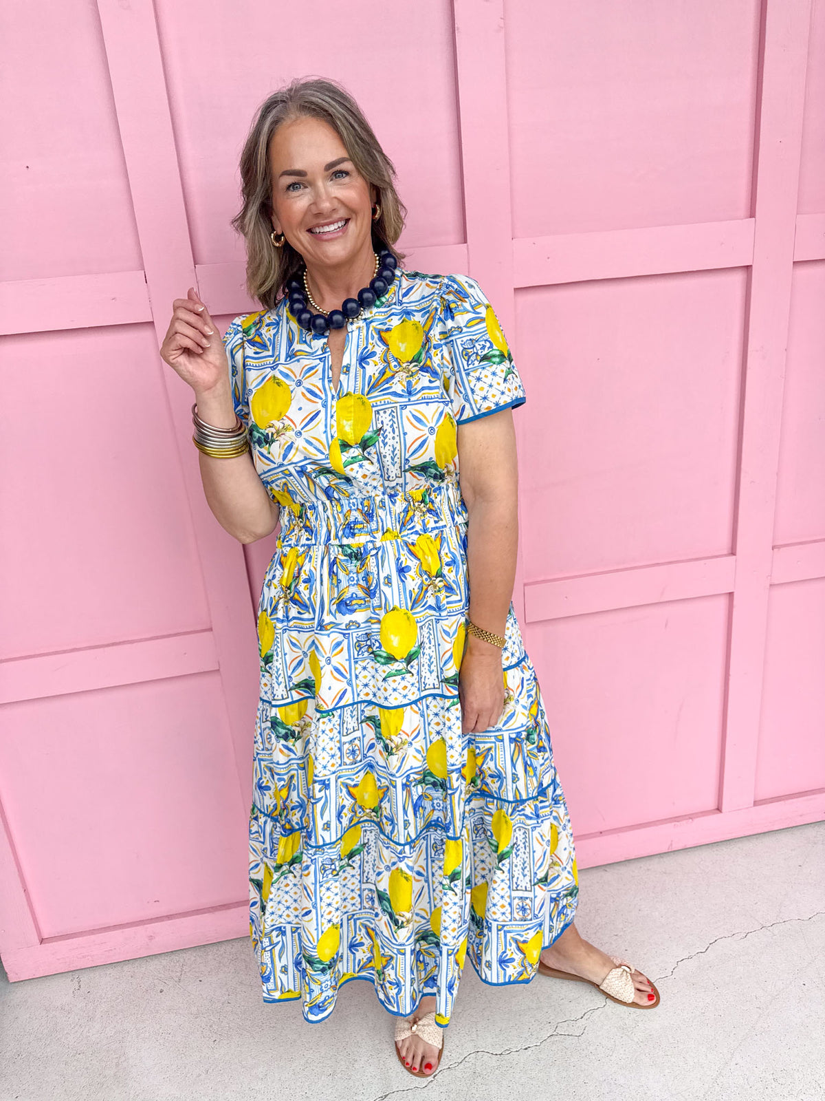 Summer In Citrus - Blue/Lemon