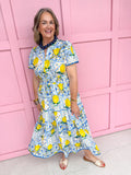 Summer In Citrus - Blue/Lemon