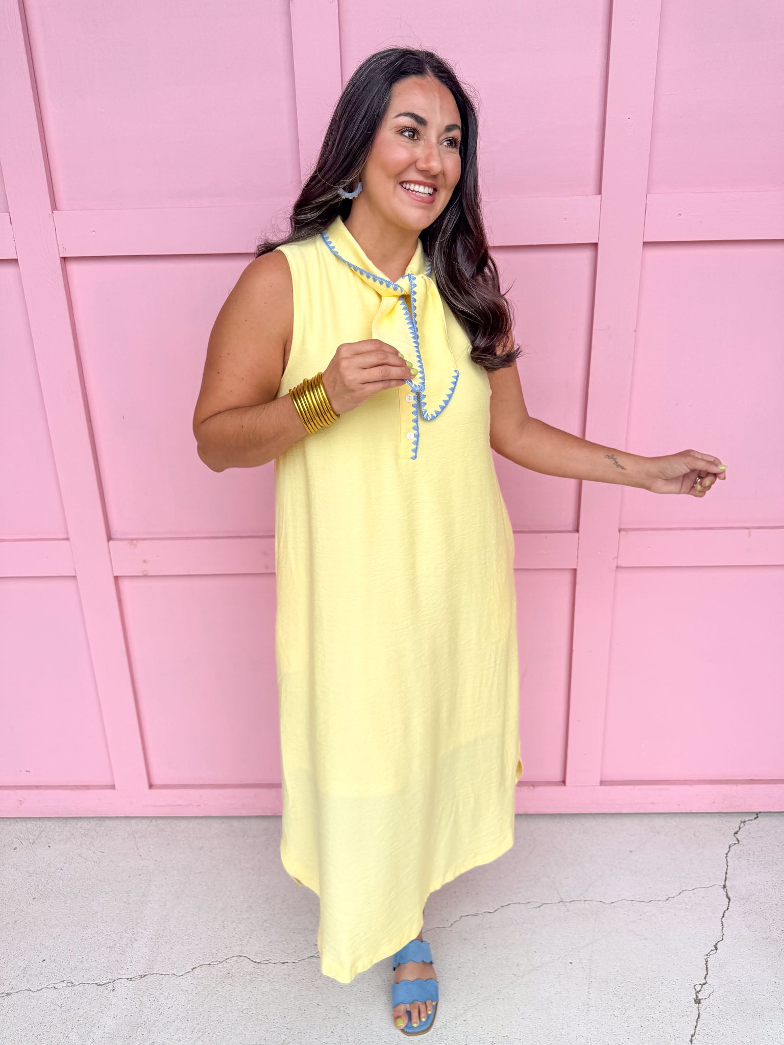 Sweet Escape Dress - Lemon